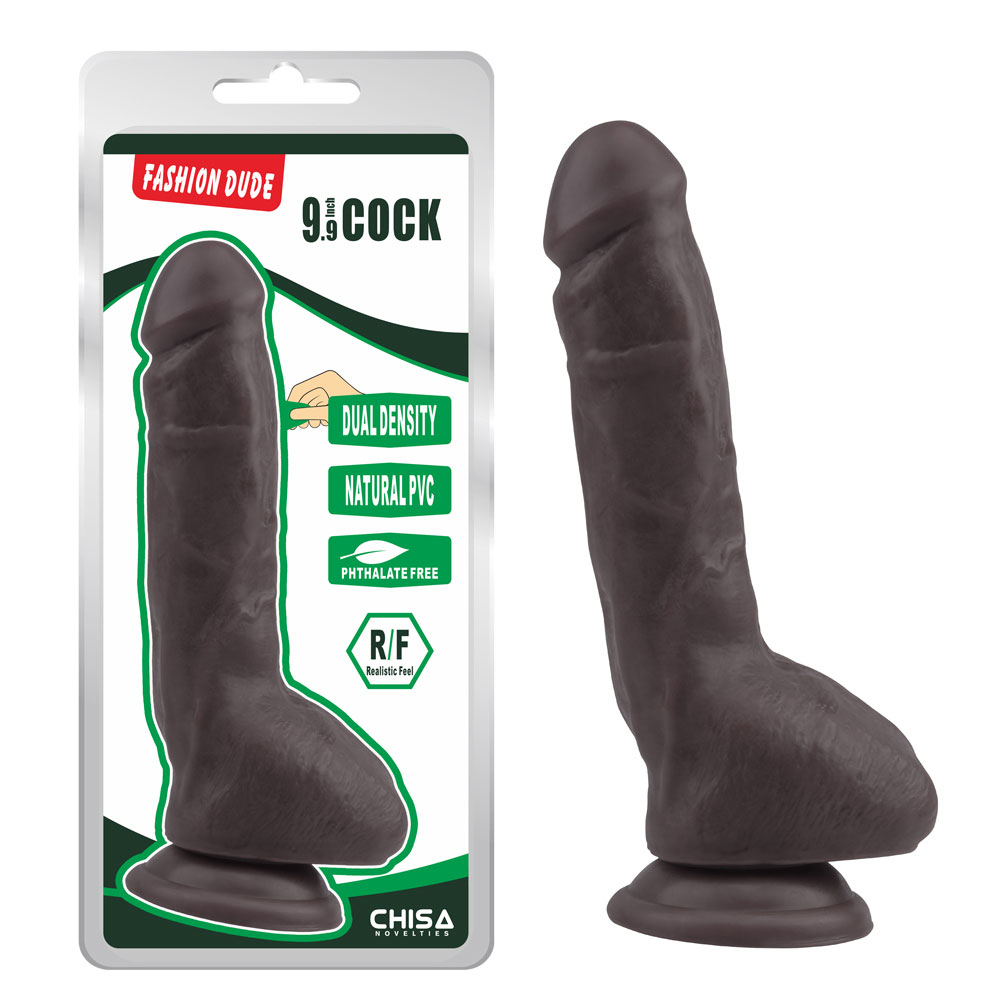 Fashion Dude-9.9 Inch Cock-Brown